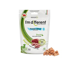 [ZY]+_I'mDif_Duck] I'm different 貓小食 Freeze-Dried raw cat treats - DUCK 40g 意大利製單一蛋白鴨肉凍乾小食 (無穀物,無麩,貓狗適用) 40克