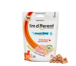 [ZY]+_I'mDif_Chicken] I'm different 貓小食 Freeze-Dried raw cat treats - CHICKEN 40g 意大利製單一蛋白雞肉凍乾小食 (無穀物,無麩,貓狗適用) 40克