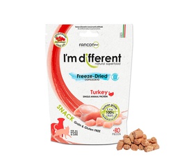 [ZY]+_I'mDif_Turkey] I'm different 貓小食 Freeze-Dried raw cat treats - TURKEY 40g 意大利製單一蛋白火雞凍乾小食 (無穀物,無麩,貓狗適用) 40克