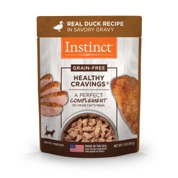 [C08]_cNV DUCK鴨 (濕包)] Nature's Variety Instinct Pouch Grain-Free Healthy Cravings Real Duck Recipe in Savory Gravy 3oz (85g) 本能無穀物鴨配方貓用濕糧鮮包 (NV Duck 濕包)