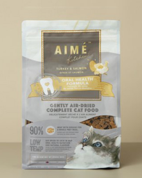 [C11]_DAime_276853_大啡] (近期促銷, Expiry date: 10/2022) Aime Kitchen Oral Health Chewy Air Dried - TURKEY + SALMON 1KG 口腔強健配方風乾鮮肉貓糧 - 火雞＋三文魚 1公斤