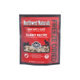 [ C11]_S_Nwn 兔肉 11 oz] Northwest Naturals CAT Freeze Dried Rabbit recipe 11oz 無穀物凍乾小粒兔肉貓糧 (紅) (NWFFD11RB)