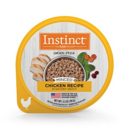 [C08]_cNV  滋味杯雞] INSTINCT® CAT FOOD MINCED REAL Chicken RECIPE 3.5oz 本能天然主食滋味杯雞配方3.5oz