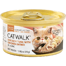 [C10]_Catwalk Tuna with Chicken (CW-YLC138661)] Catwalk Skipjack Tuna with Chicken Entree in Aspic 吞拿魚雞肉凍 80g 