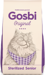 [B03]_BGosbi Sterilized Senior 3kg] Gosbi Cat (紫3kg) Sterilized Senior 老貓低磷絕育蔬果配方 3Kg