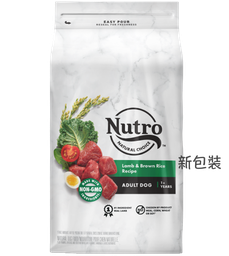 [+_B_Nutro 狗_419209] Nutro DOG Adult Lamb & Rice 12LB (Normal Bites) 狗糧 羊肉及全糙米成犬配方(標準粒) 12磅 