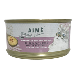 [C07]_CAime_7753 (TCT75S)] Aime Kitchen Senior Formula #7753 無穀物均衡貓罐 CHICKEN with TUNA 75g 雞肉煮吞拿魚 (老貓)【低磷低鎂】
