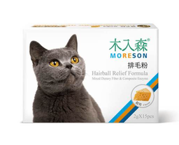 [ZY]_Moreson_排毛粉15芝士] 木入森排毛粉 Moreson Hairball Relief Formula 芝士風味 Cheese 2g x 15包 台灣製造 (Expiry Date: 3/2025)