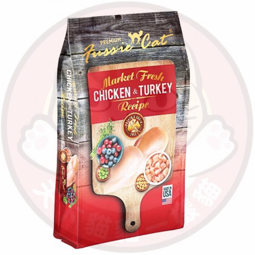 Fussie Cat Market Fresh 無穀物雞肉及火雞配方 Chicken & Turkey Meal 4磅 (FU-CT2)