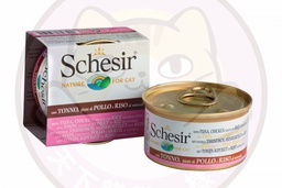 [C07]_CSch085175] Schesir 水煮系列 code 175 吞拿魚雞肉飯85g(SCH750501) TUNA AND CHICKEN FILLETS WITH RICE NATURAL STYLE