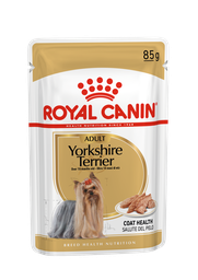 [+_B_RCBHN DOG YORKSHIRE P 85GX12] Royal Canin -  Breed 純種系列 Yorkshire Terrier Adult Dog (Loaf) 約瑟爹利成犬專屬主食濕糧(肉塊) 85克x12[訂貨需時2-3天](原裝行貨)