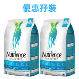 [+_B_Nutrience_D6181x2_狗糧] [優惠孖裝] NUTRIENCE Grain Free 全狗糧 2.5kg x 2 Ocean Fish 無穀物 多種魚