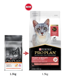 [B08]_PPH (133075)] Purina Pro Plan 1.5kg Fussy & Beauty, Salmon (Derma Plus的新裝) 成貓美毛亮麗配方(三文魚) (12433232)